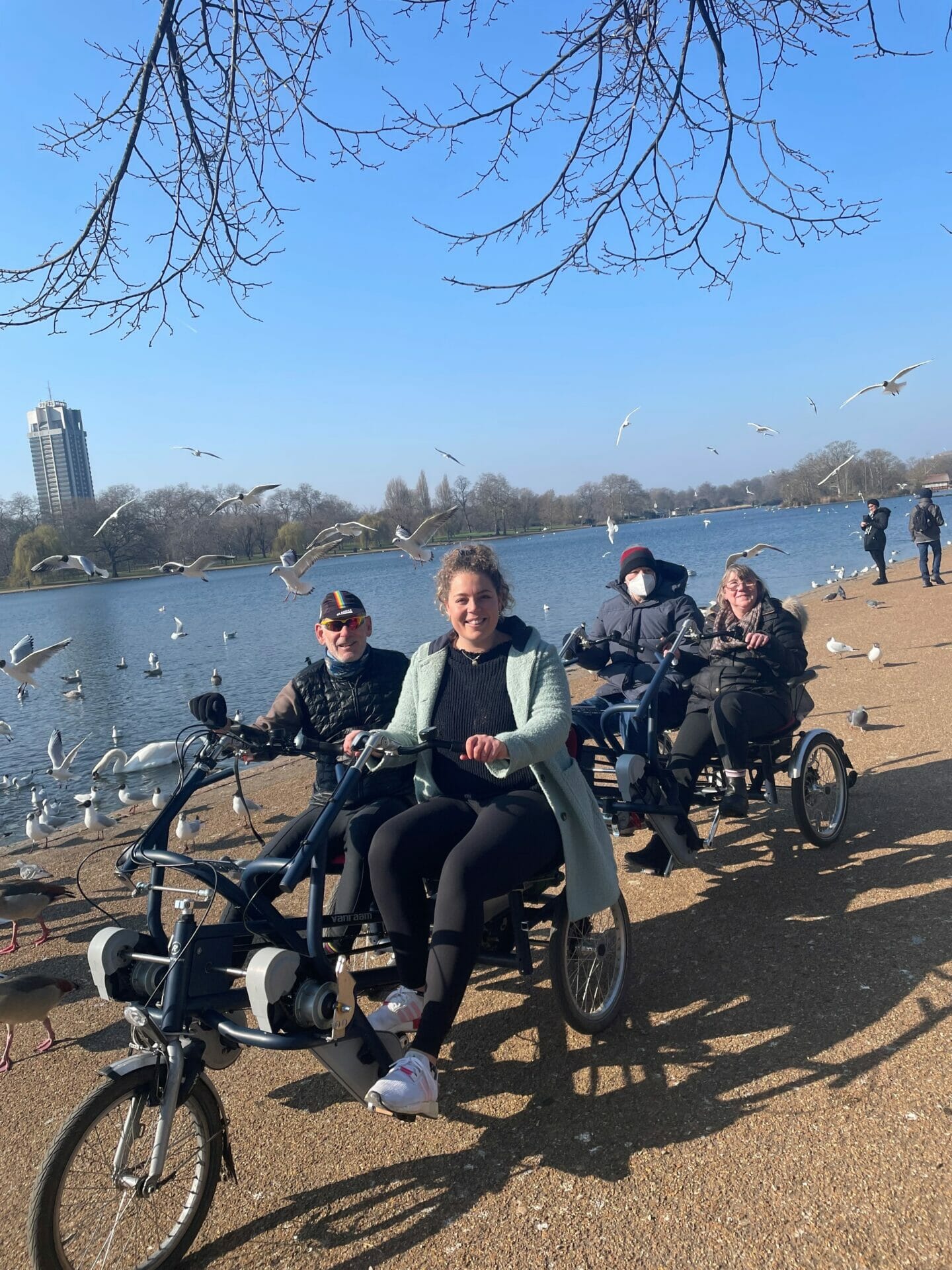 cycling in Hyde Park