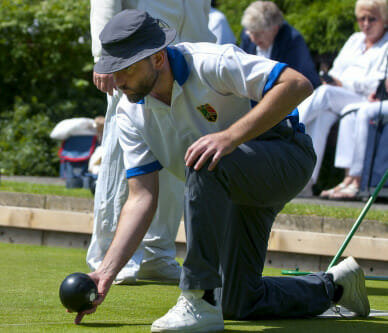 guy is bowling