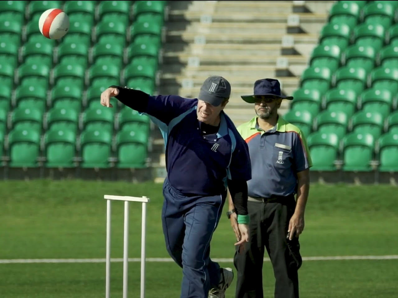 Rory playing cricket